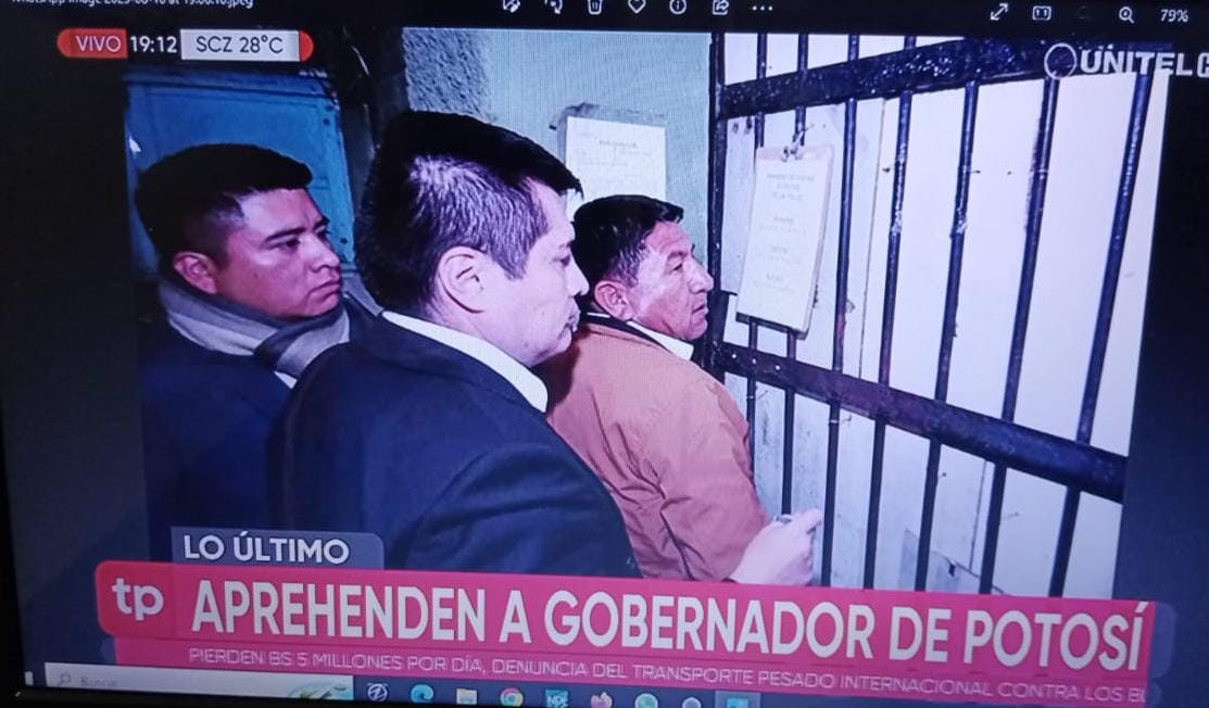 Aprehenden Al Gobernador De Potos Jhonny Mamani Y Lo Trasladan A