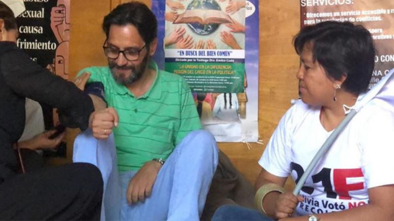Instalan primer piquete de ayuno en Pando y en Cochabamba se suma exviceministro Almaraz