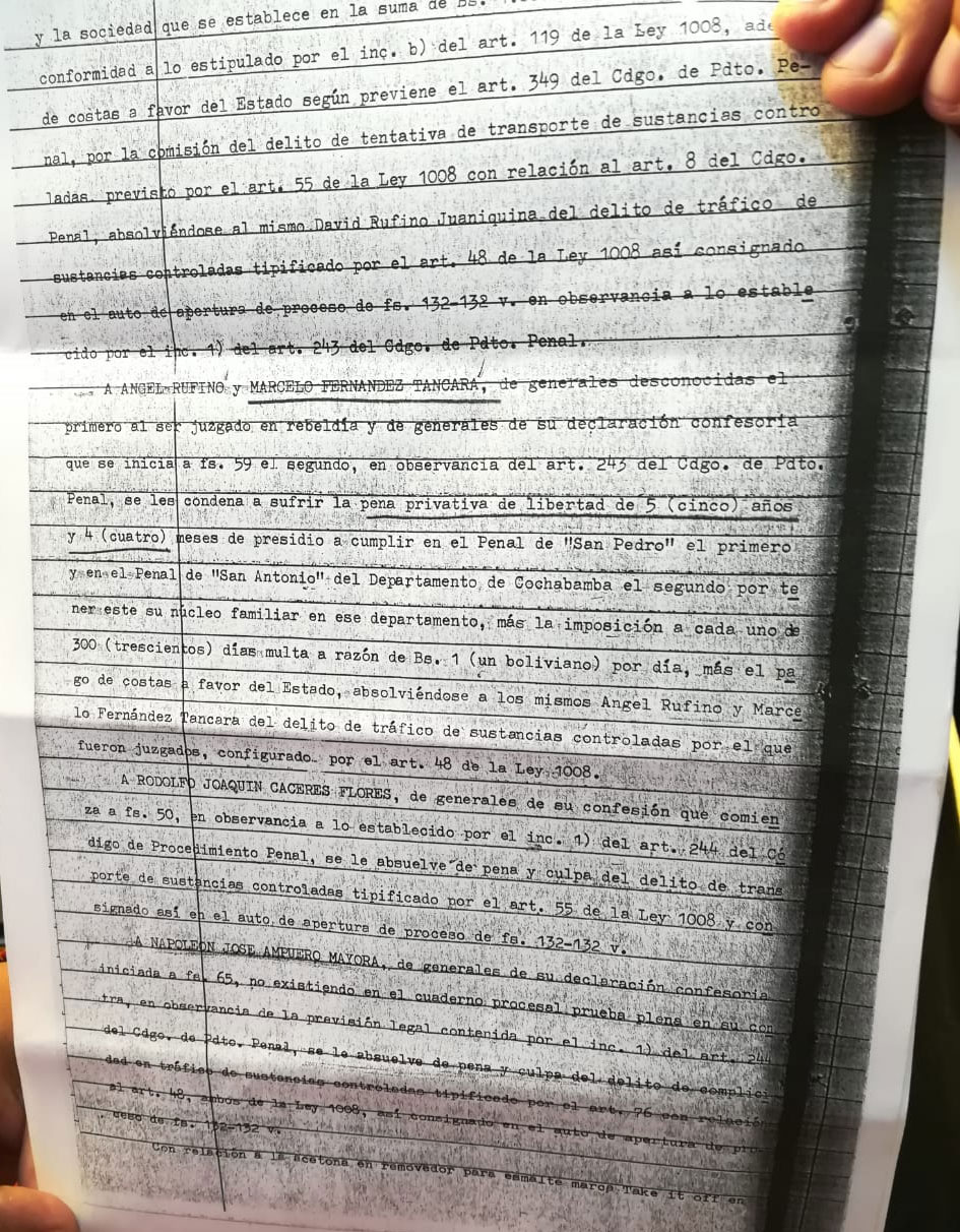 Denuncian que el presidente del Concejo Municipal de El Alto tiene sentencia por narcotráfico