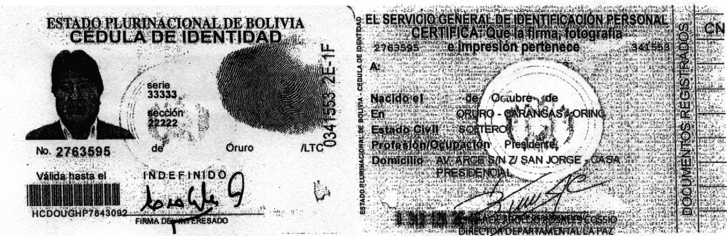 Nuevo carnet de García Linera ya no dice que es licenciado en matemáticas, sino servidor público