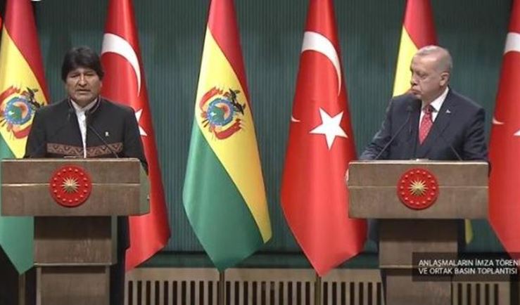 Erdogan, que apoya al régimen de Maduro, anuncia que visitará Bolivia