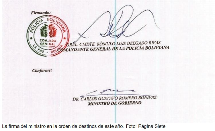 Ministro Romero ratificó permanencia de excoronel Medina por tercer año por “decisión política”