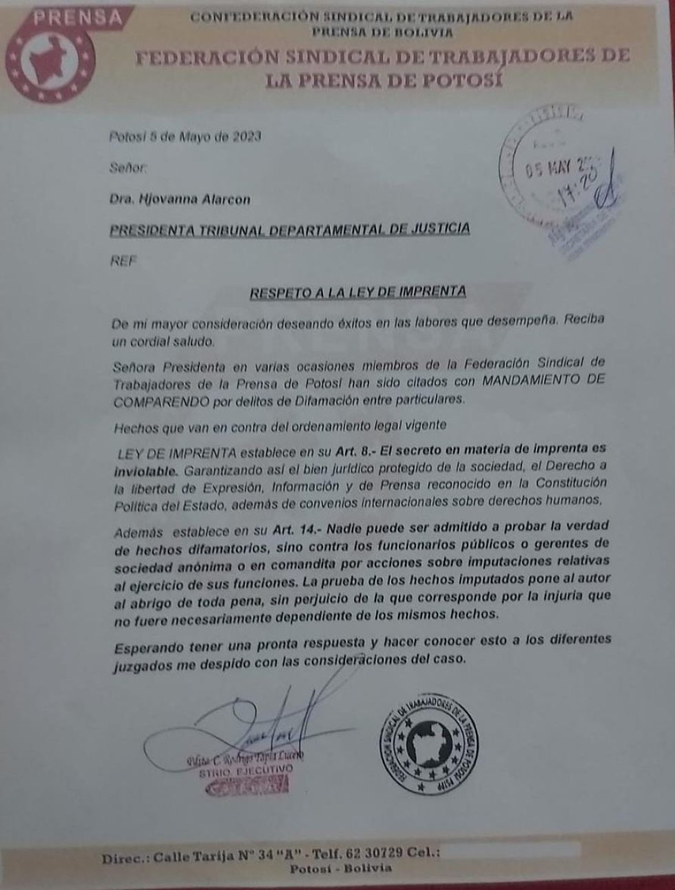 Gobernador de Potosí pidió la aprehensión del director de radio Fides, Germán Vidaurre