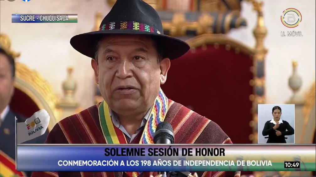 Vicepresidente Choquehuanca Ahora Aboga Por La Unidad De Bolivia ...