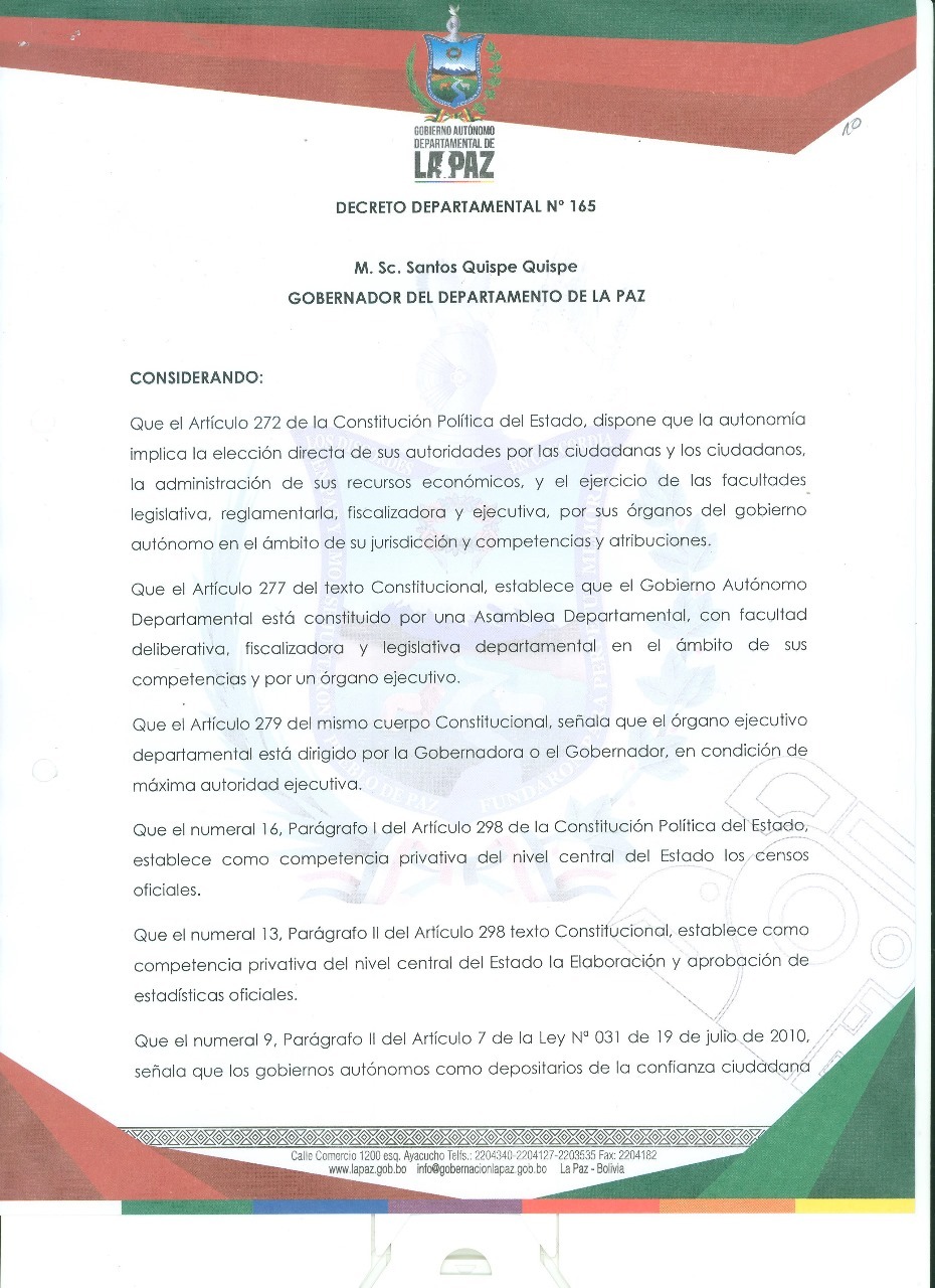 Censo Auto De Buen De Gobierno Regirá Del 22 Al 25 De Marzo En La Paz