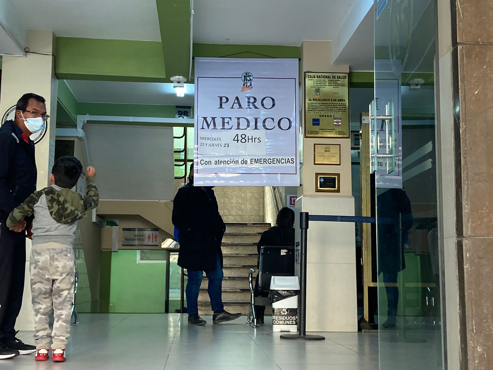 Paro de 48 horas en CNS: en el Obrero la atención fue irregular; en Maternológico y especialidades hay normalidad