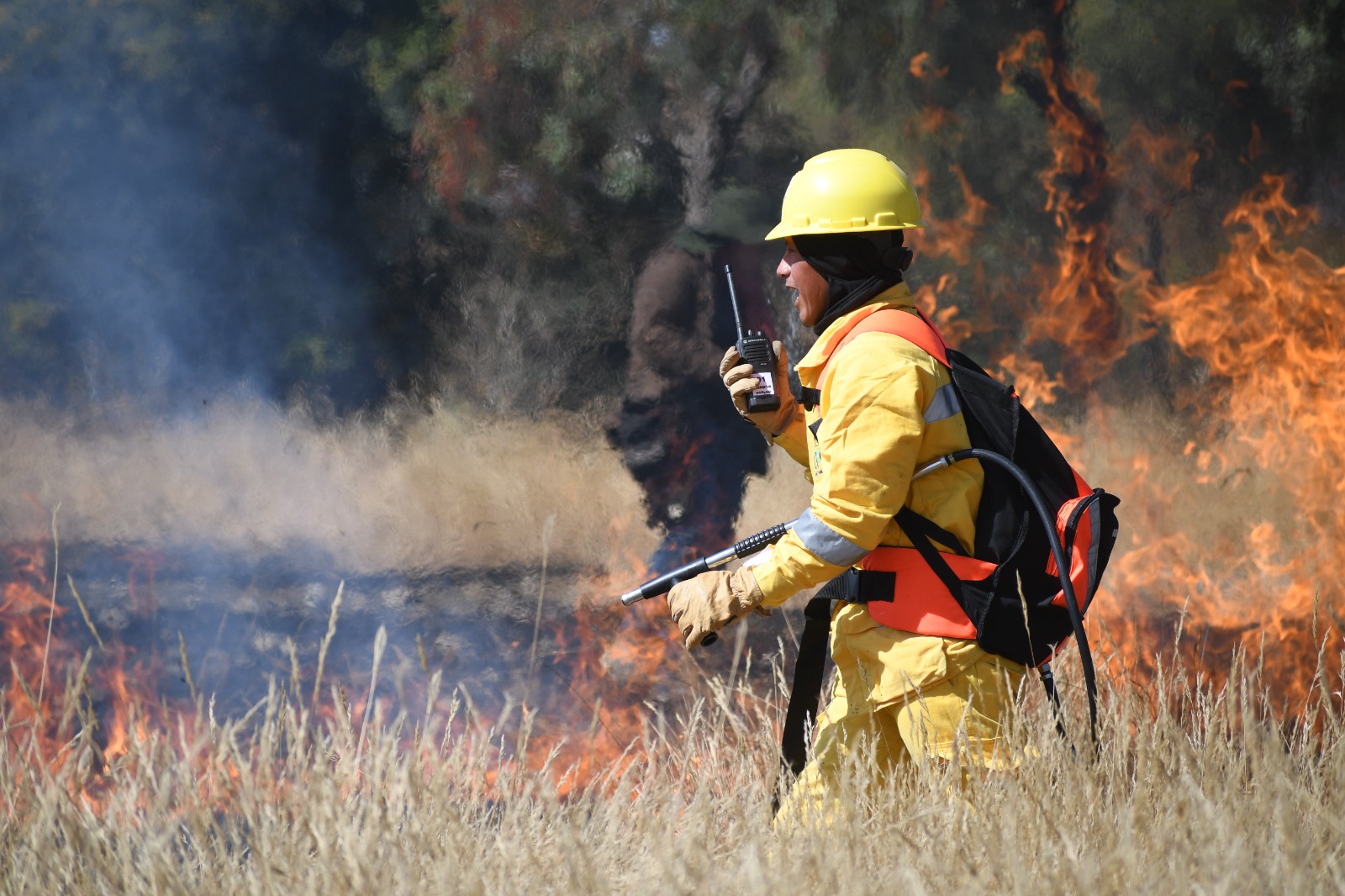 Comunarios de Tiquipaya y Quillacollo se capacitan en lucha contra incendios forestales