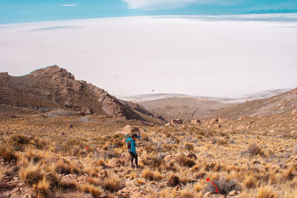 Orureño Aguilar y paceña Yana ganan el Skyrunning por el Salar de Uyuni