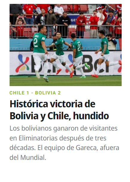 “Victoria histórica”: el triunfo boliviano da una vuelta por el mundo