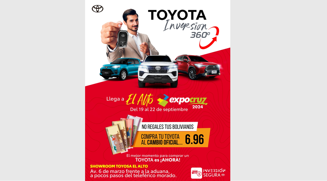 TOYOSA lleva la Expocruz 2024 a sus showrooms a nivel nacional