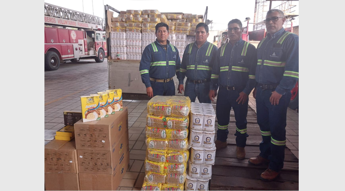 Minería Privada dona medio millón de bolivianos en insumos para apoyar a los bomberos voluntarios