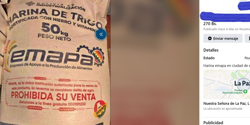 En Marketplace, comercian quintales de  arroz y harina de Emapa pese a medidas para evitar la reventa