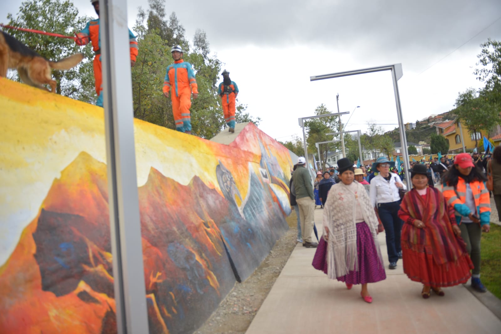 Alcaldía entrega tres obras de prevención y de recreación en Achumani