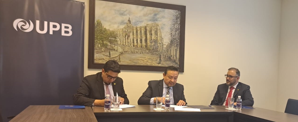 La UPB suscribe un convenio con BISA Agencia de Bolsa y BISA SAFI para promover la educación bursátil y las pasantías