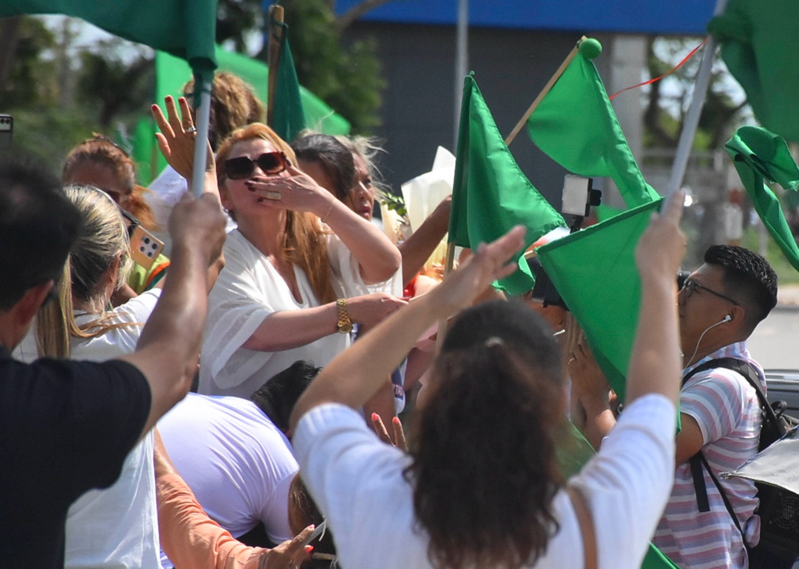Áñez llegó a Trinidad luego de recuperar su libertad el jueves tras casi cinco años de prisión