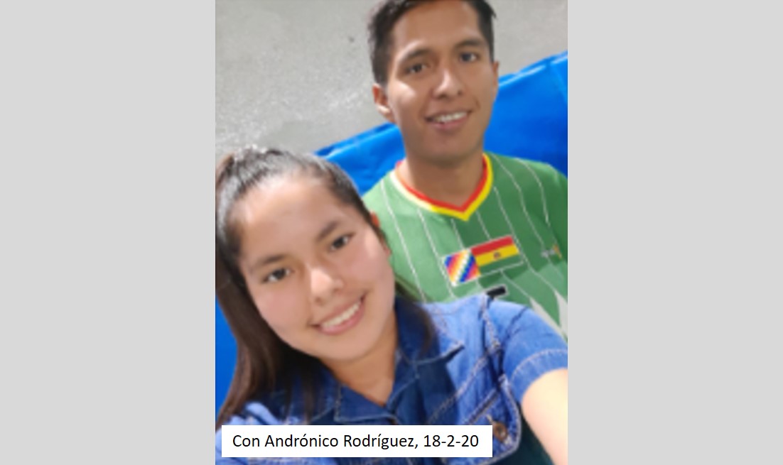 Noemí admite que conoció a Morales en 2015 y que es su enamorada desde mayo pasado