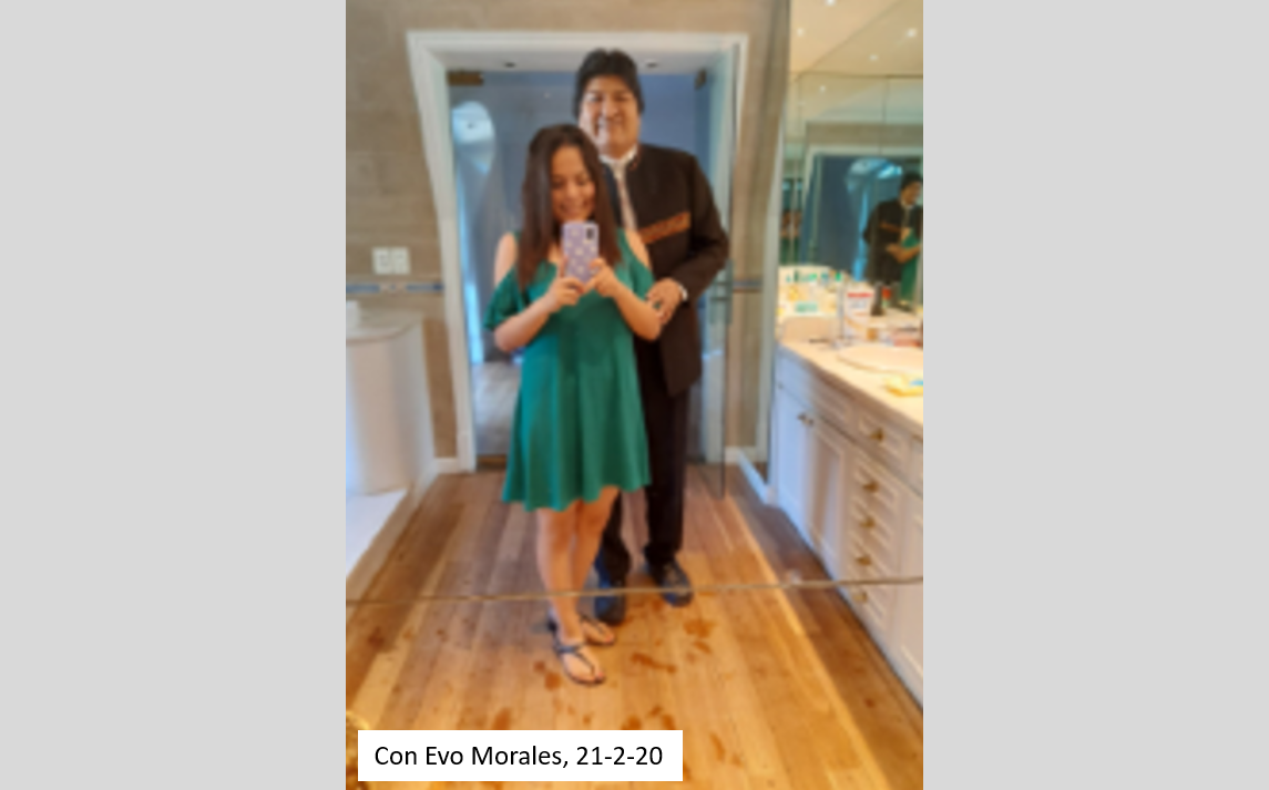Noemí admite que conoció a Morales en 2015 y que es su enamorada desde mayo pasado