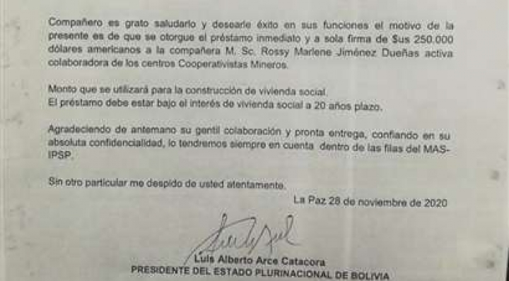 Justicia asegura que infractora en la firma del presidente será investigada y afrontará a la justicia boliviana