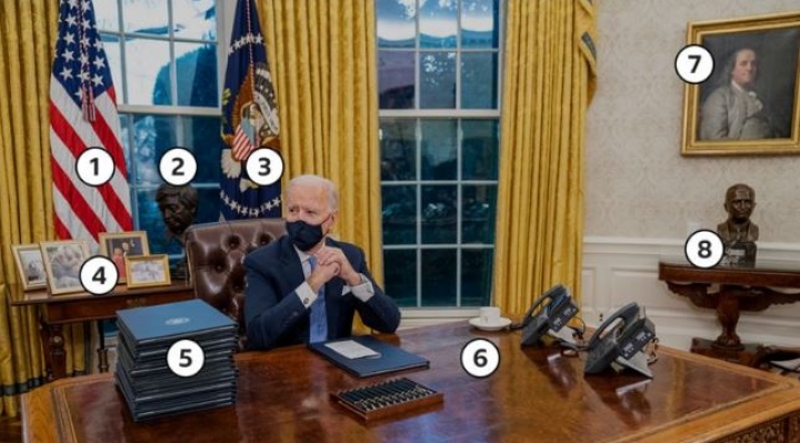 Biden: los simbolismos de la nueva Oficina Oval de Joe Biden (y qué cambió con respecto a la de Trump)