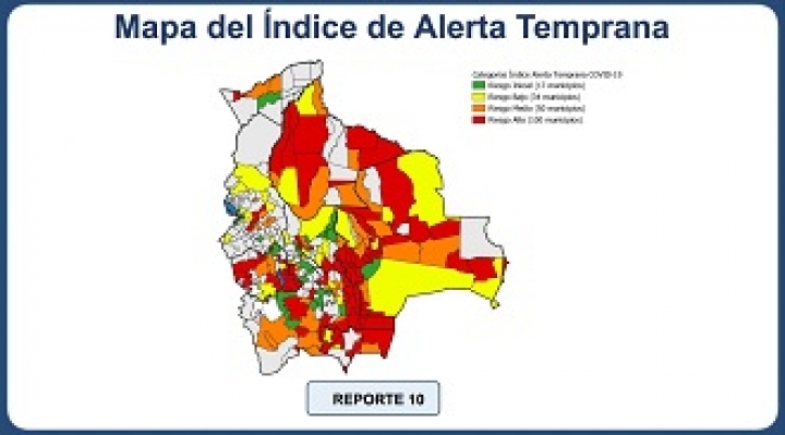 Santa Cruz tiene a 52 de los 201 municipios con riesgo de contagio de Covid-19