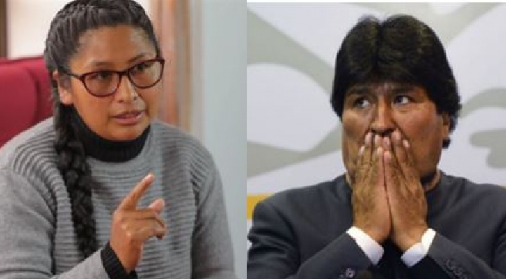 Evo Morales le dice “traidora” a Eva Copa y ella le responde que “traidor es aquel que huye”