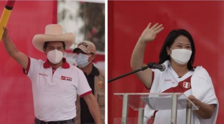 Keiko Fujimori y Pedro Castillo: la ruta de los candidatos en segunda vuelta