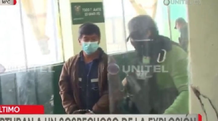 Aprehenden al presunto autor de la explosión ocurrida en cercanías de la Alcaldía de La Paz