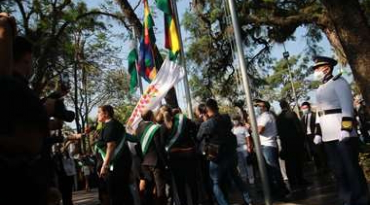 Choquehuanca reivindica la Wiphala como símbolo de unidad