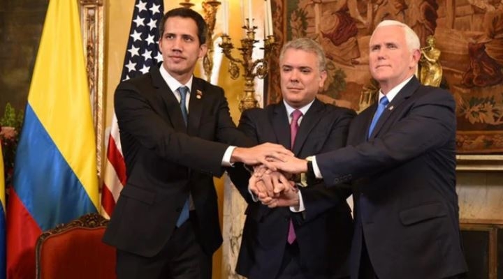 Mike Pence se reunió con Juan Guaidó y le aseguró que “estamos con usted al 100%”