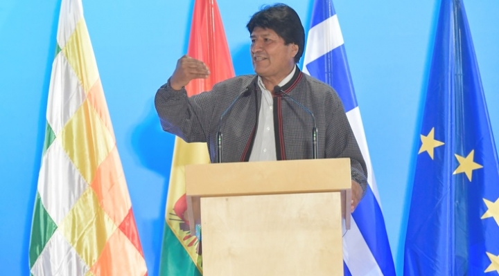 Morales propone en Grecia crear un foro de presidentes y partidos de izquierda de Europa y América