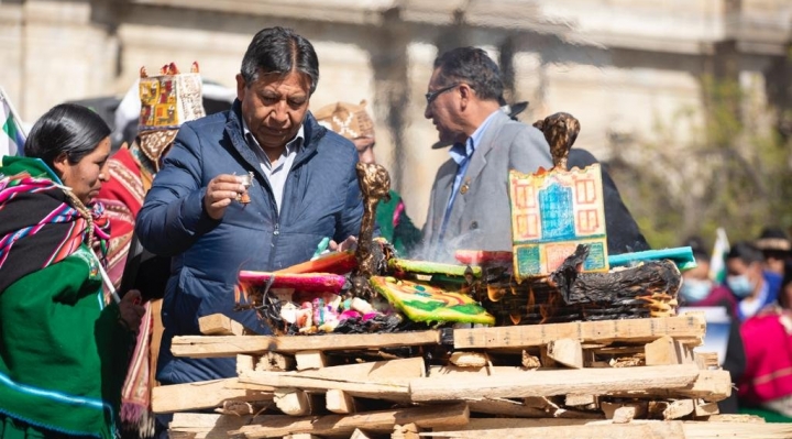 Choquehuanca: “no trago, no carne, no sexo” para recibir el Año Nuevo Aymara
