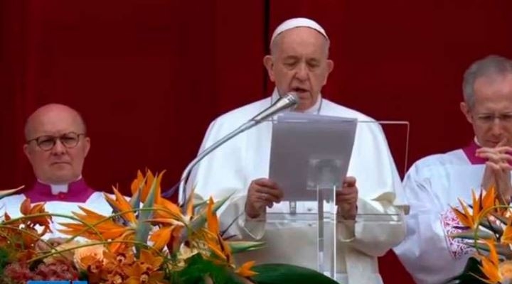 En su mensaje de Pascua, Papa pide fin de "injusticias y violencia" en Venezuela