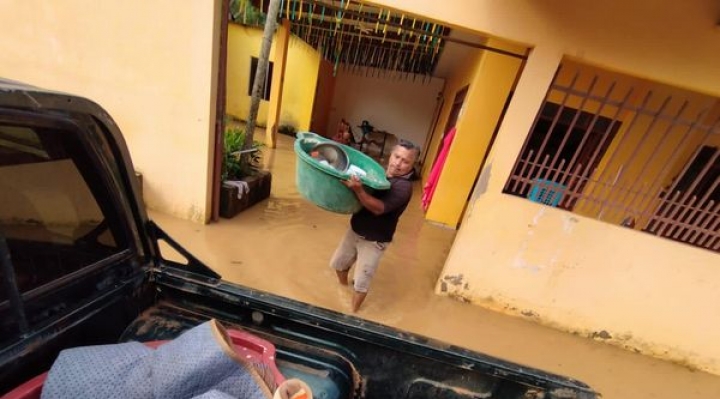 En Cobija, más de 500 familias fueron evacuadas por la crecida del río Acre