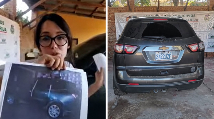 Diputada denuncia que otro vehículo robado en Chile es usado por una entidad pública de Tarija y que tiene placas “clonadas”  