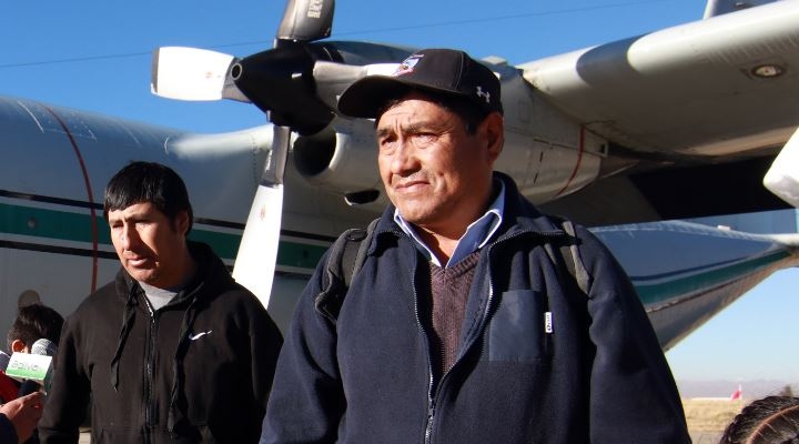 Retornó Leonardo Condori, el boliviano que sobrevivió al derrumbe de la mina en Tocopilla