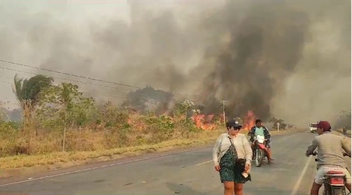 Choquehuanca pide “castigo ejemplar” para personas que inicien incendios en áreas forestales