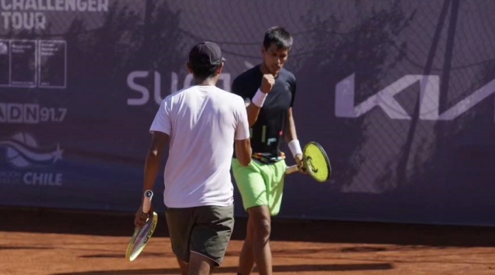 Dupla boliviana de tenis es finalista del Challenger de Santiago