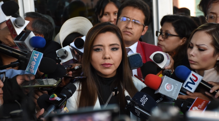 Si las organizaciones sociales deciden que  Arce sea candidato “pues va a ir”,  dice viceministra Alcón
