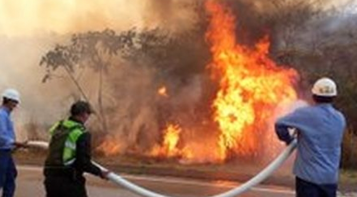 Incendios en municipio de Roboré se redujeron, informa el presidente Morales