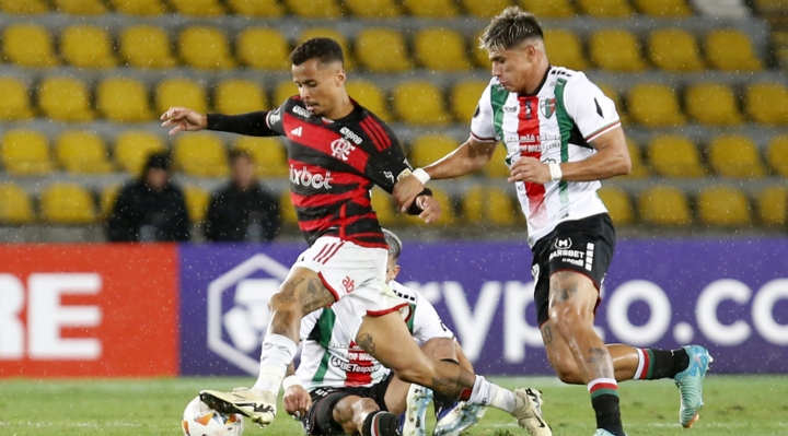 Palestino logra valioso triunfo ante Flamengo y se coloca detrás de Bolívar