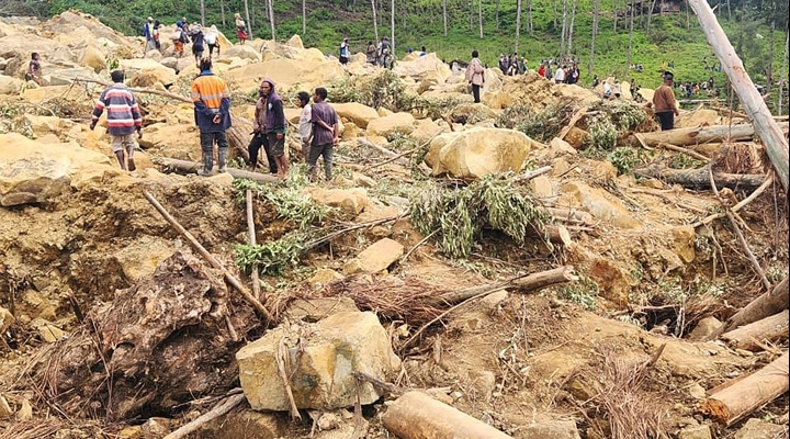 La ONU calcula que hay más de 7.800 afectados por la avalancha en Papúa Nueva Guinea