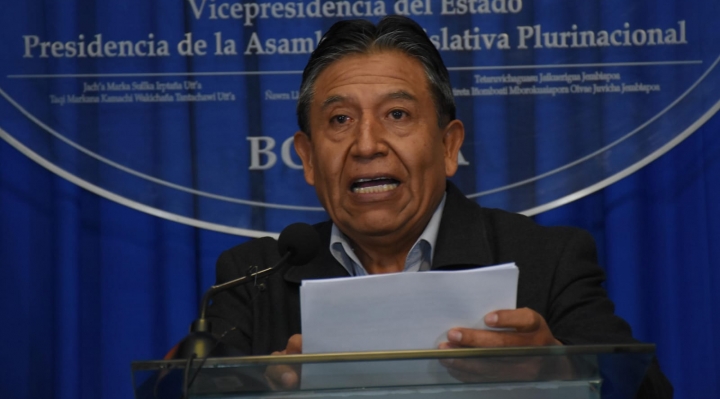 Choquehuanca no convocará a sesión legislativa y pide a comisiones calificadoras proseguir con proceso de preselección