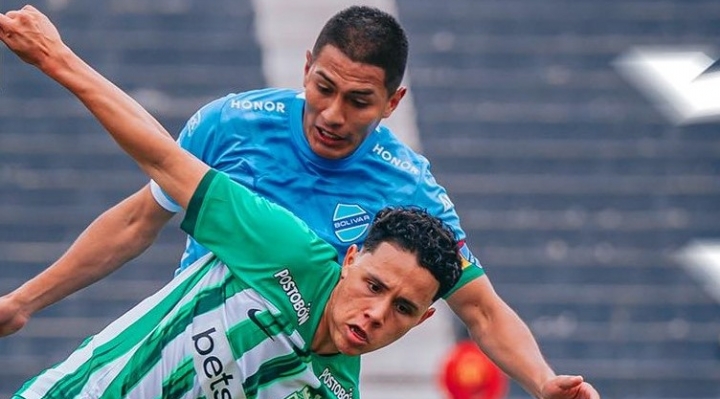 Bolívar cae en Perú ante Atlético Nacional con goles en los últimos minutos