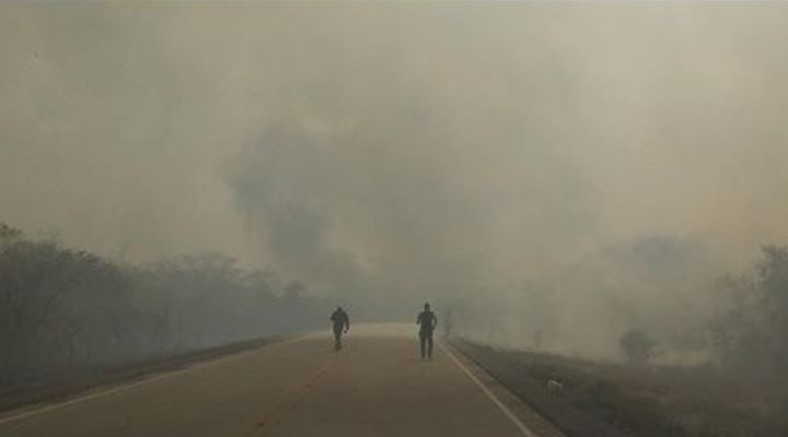 Santa Cruz estableció que el fuego dañó 13 reservas nacionales y el Gobierno dice que no hay afectación