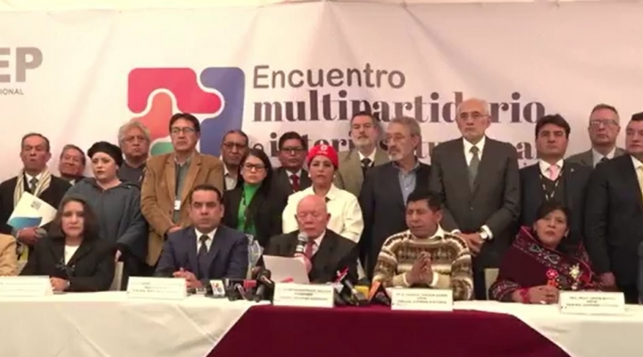 Encuentro multipartidario resuelve pedir  a la Asamblea suspender las primarias para 2024, Evo no quiso firmar la declaración