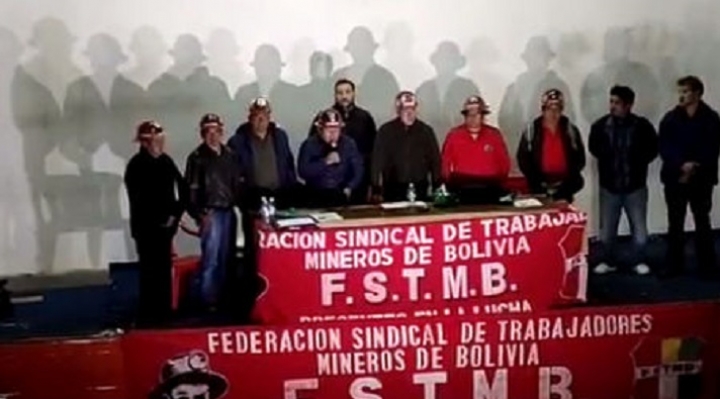 En La Paz: huelga de hambre y movilizaciones de mineros de San Cristóbal para demandar cumplimiento de laudo arbitral en su favor