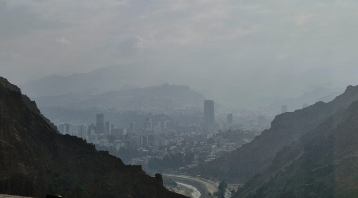 Índice de calidad de aire es mala en la ciudad de La Paz debido al humo de chaqueos