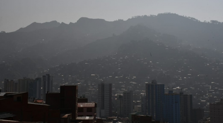  La calidad del aire en La Paz está un 304% por encima del nivel considerado “bueno”