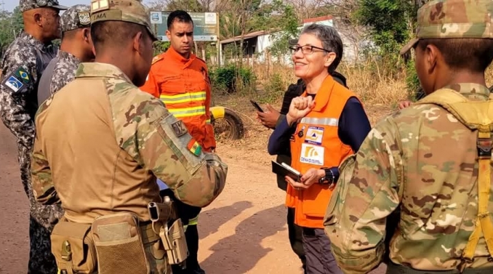 Equipo de expertos llega desde Brasil para el operativo contra incendios forestales