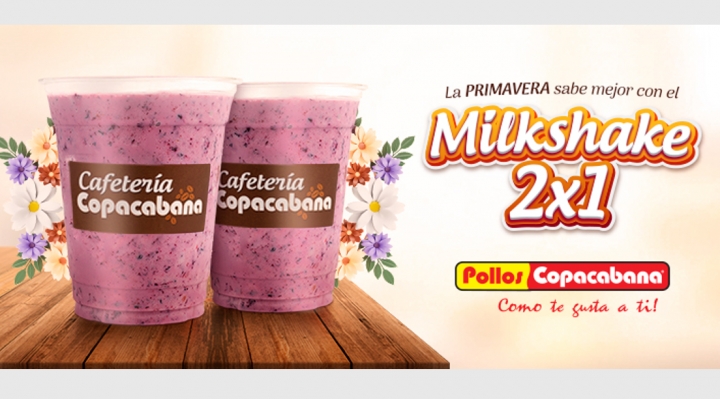 2x1 Milkshakes de Pollos Copacabana